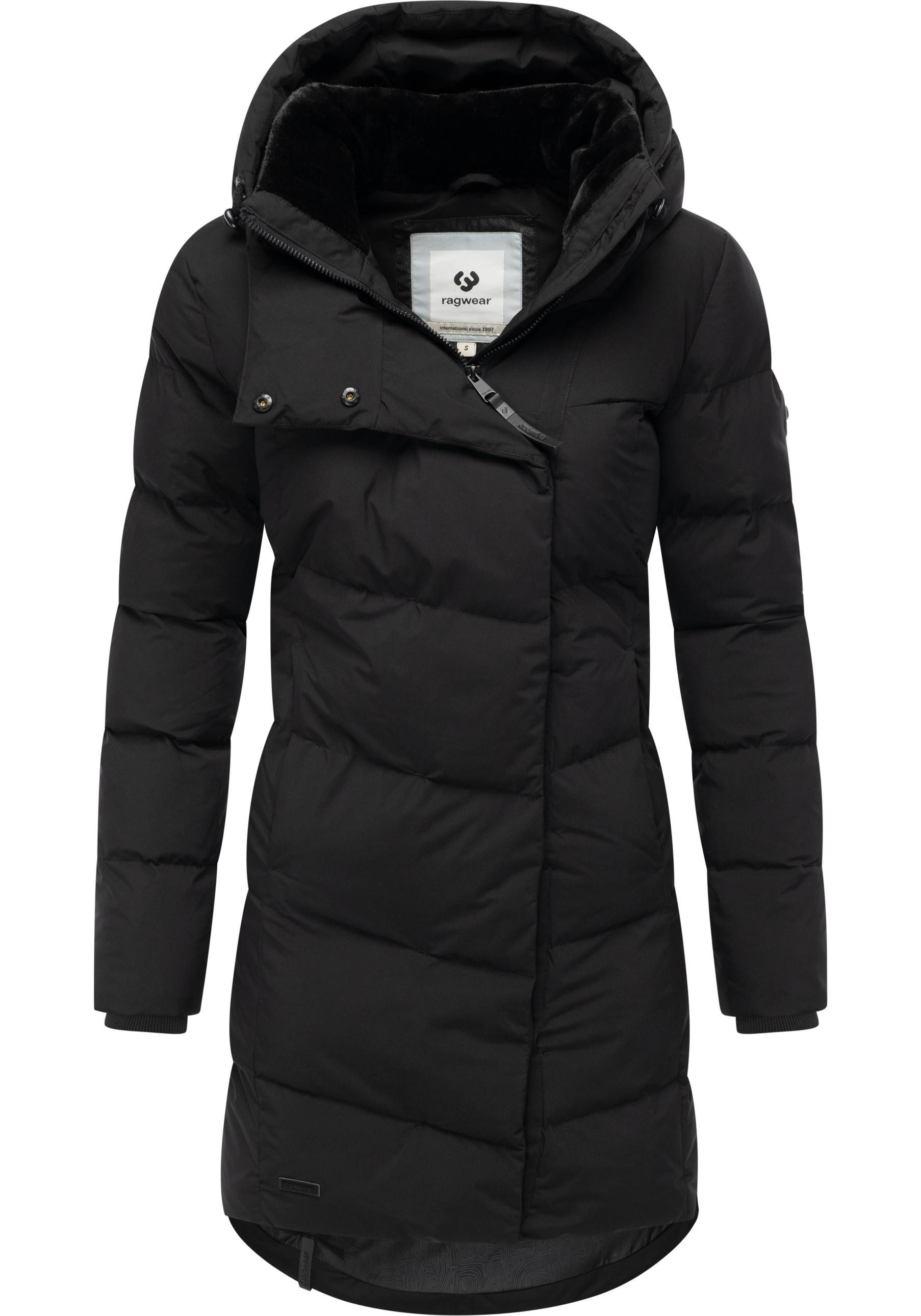 Ragwear Wintermantel Pavla Soft YOUMODO Wasserdichter Steppmantel mit Fleecekragen