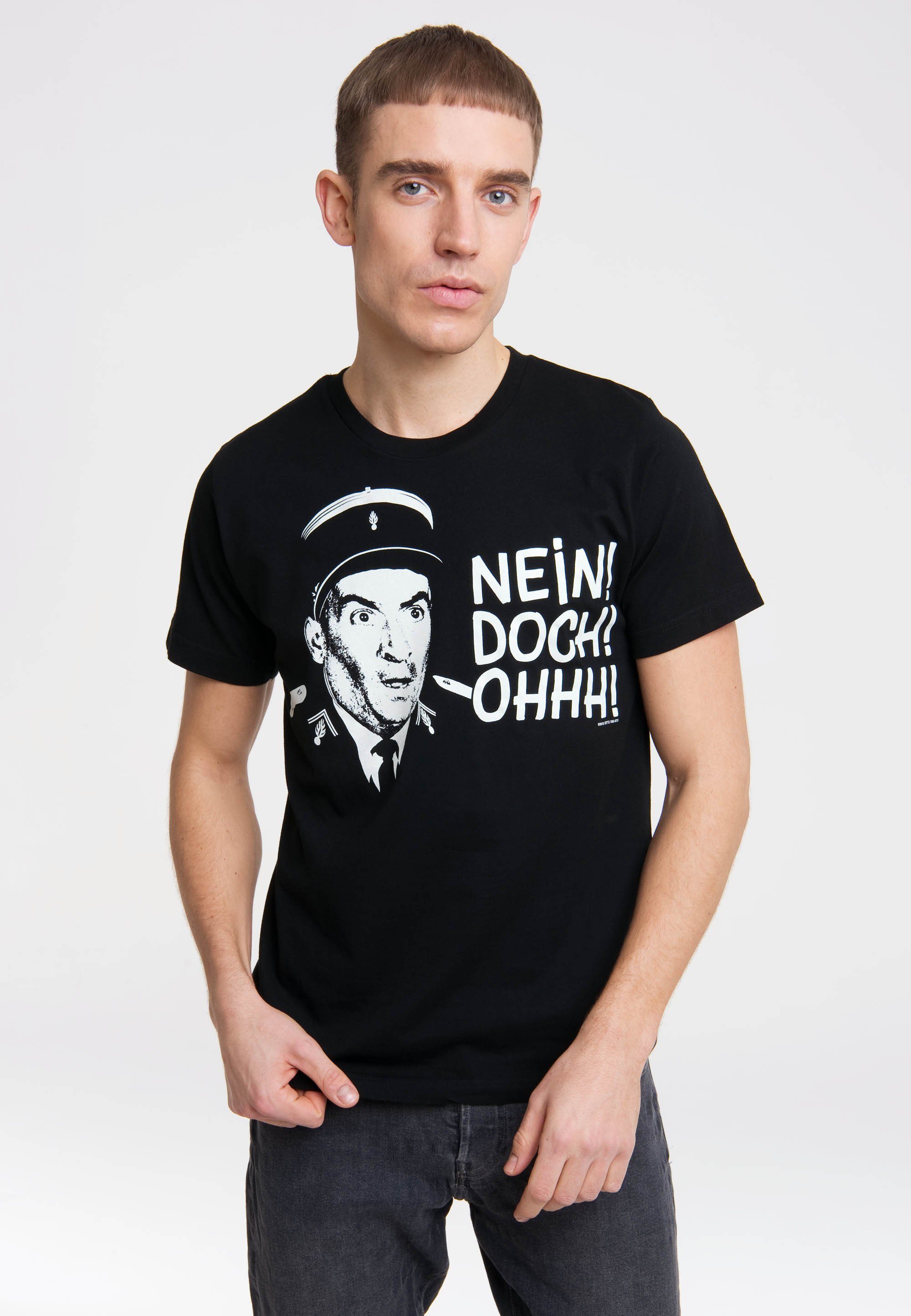 LOGOSHIRT T-Shirt Gendarme von Ooh! Louis - St. Doch! Nein! Tropez Funes-Motiv de mit