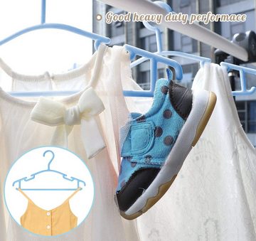 Homewit Kleiderbügel Kleiderbügel Baby Kinderkleiderbügel Hangers Aufbewahrung, (Set, 36-tlg), für Kleiderschrank Schrank Kleidung, Mehrfarbig
