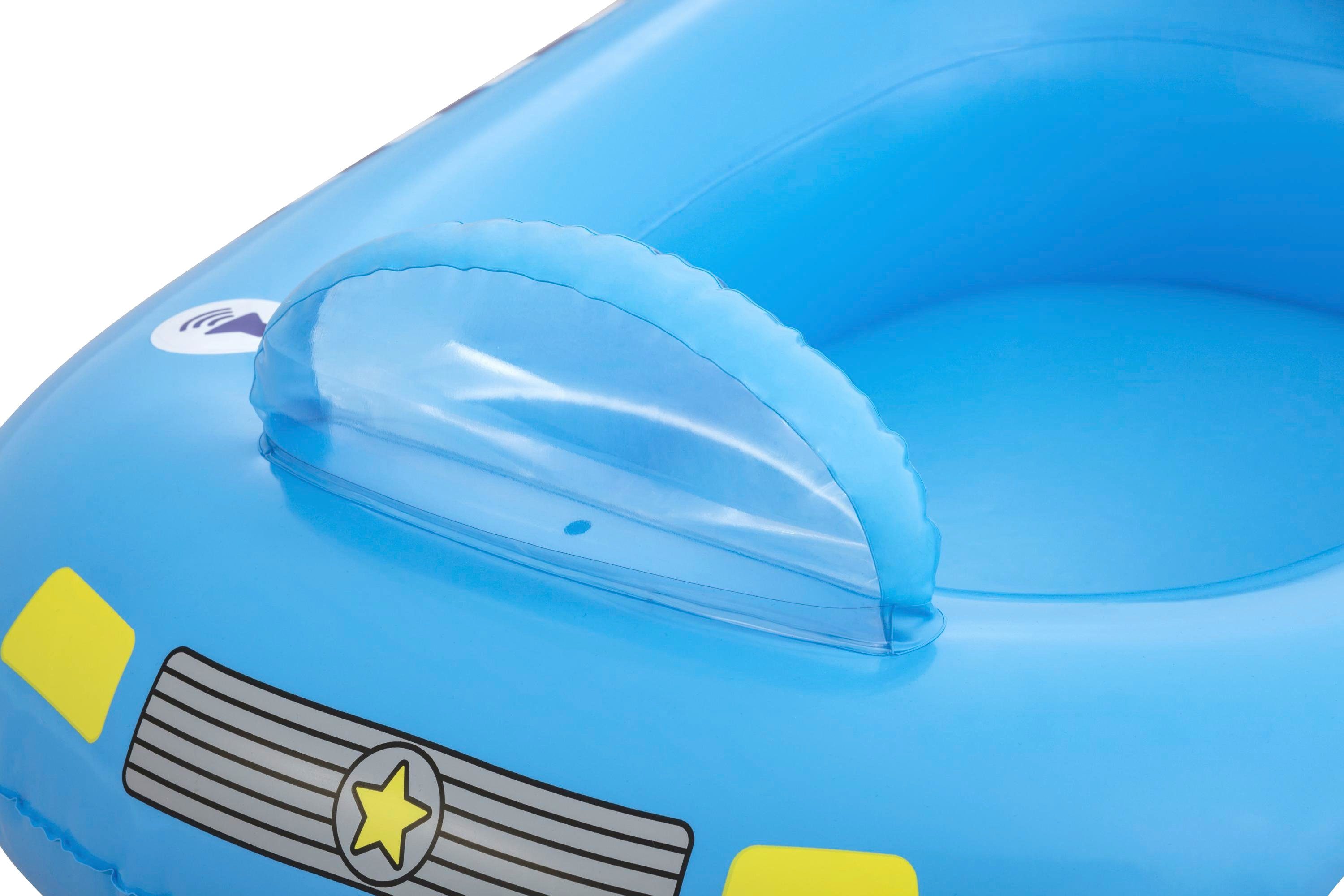 Bestway Kinder-Schlauchboot Polizeisirene integrierte Polizeiauto, 66x88x32 BxLxH: für Lautsprecher cm, Funspeakers™