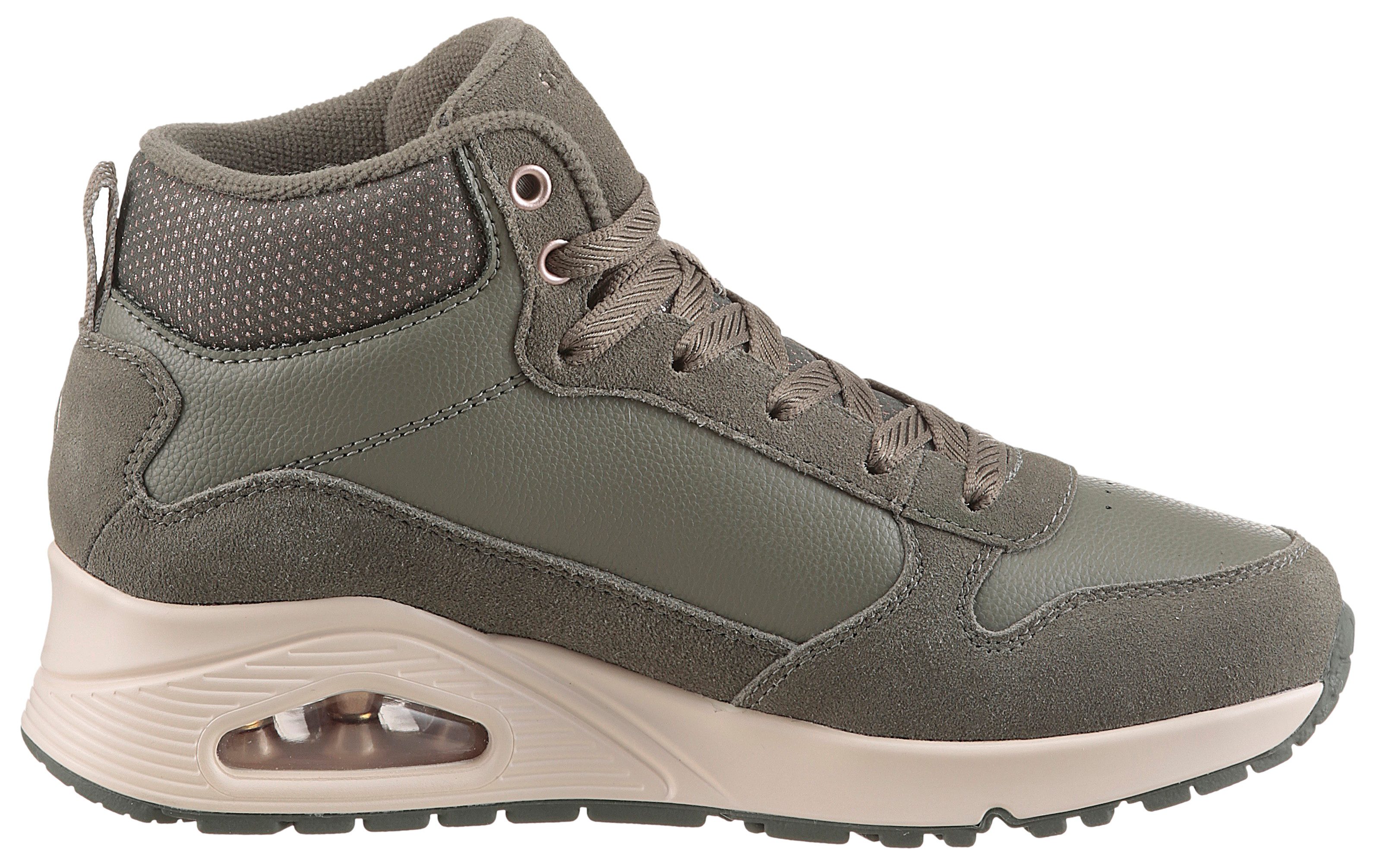 Skechers UNO-STACRE SHINE Keilsneaker High Top Sneaker, Schnürboots mit Luftkammern Sohle – Bild 5 von 5