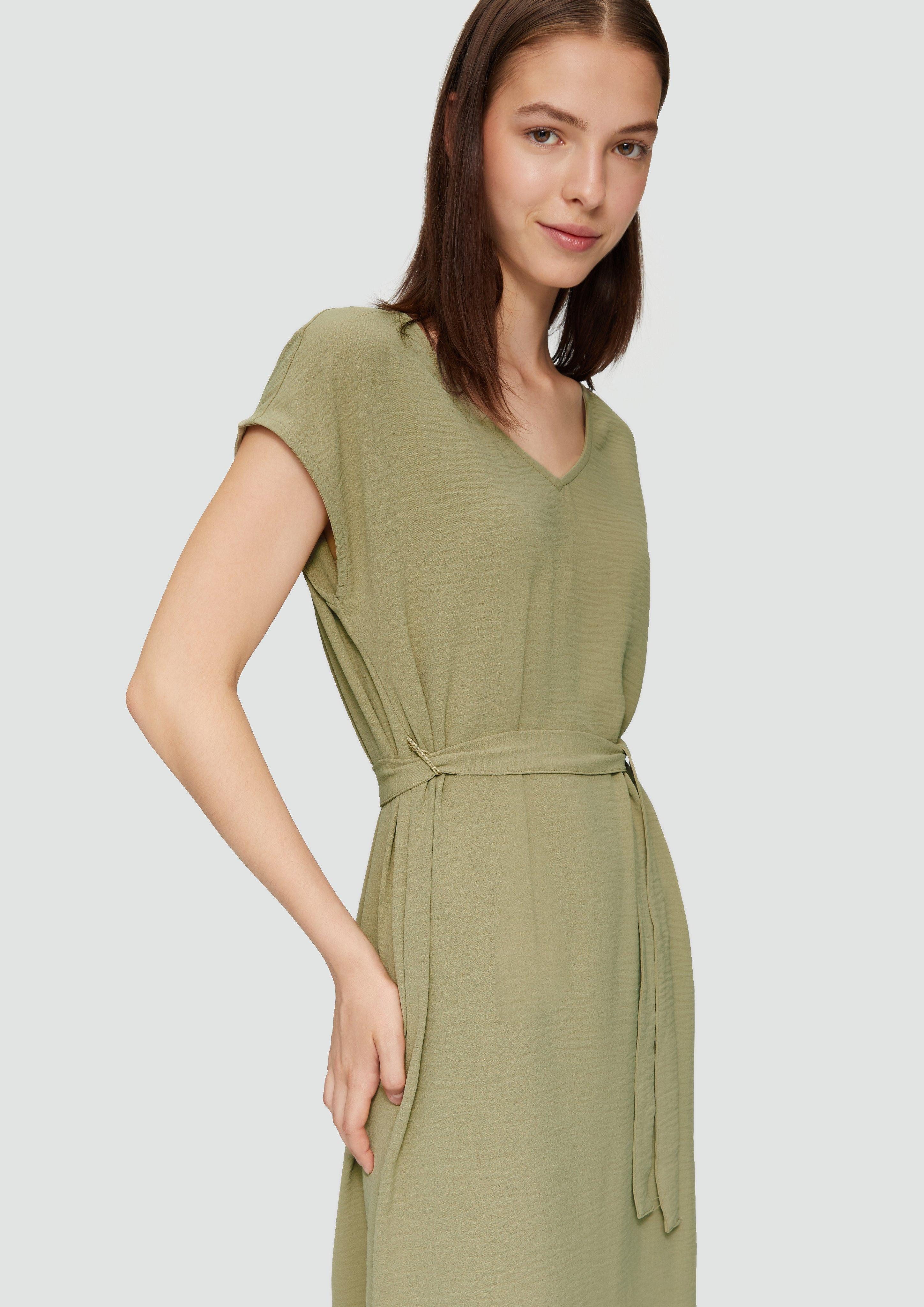 QS Minikleid Midikleid mit V-Ausschnitt im günstig online kaufen