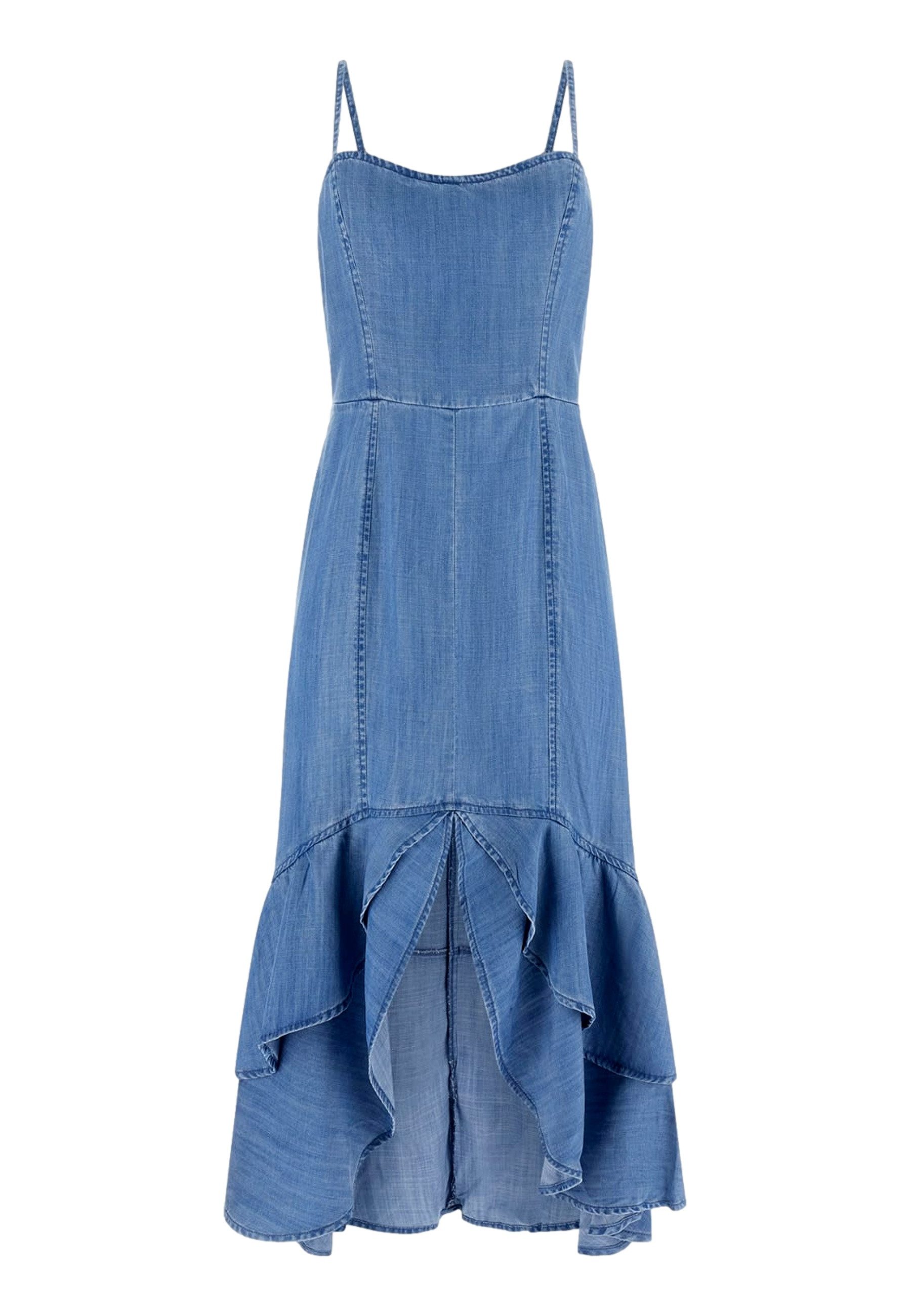 Guess Midikleid Kleid MARINA Sommerkleid (1-tlg)