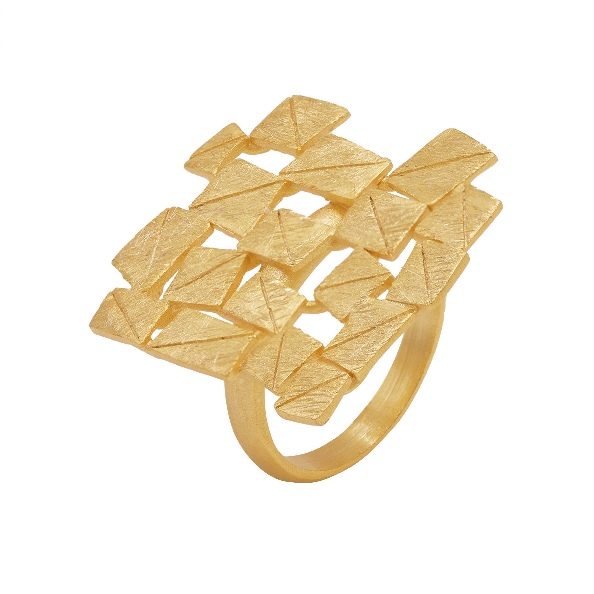 Heideman Fingerring Partis goldfarben (Ring, 1-tlg., inkl. Geschenkverpackung), Damenring