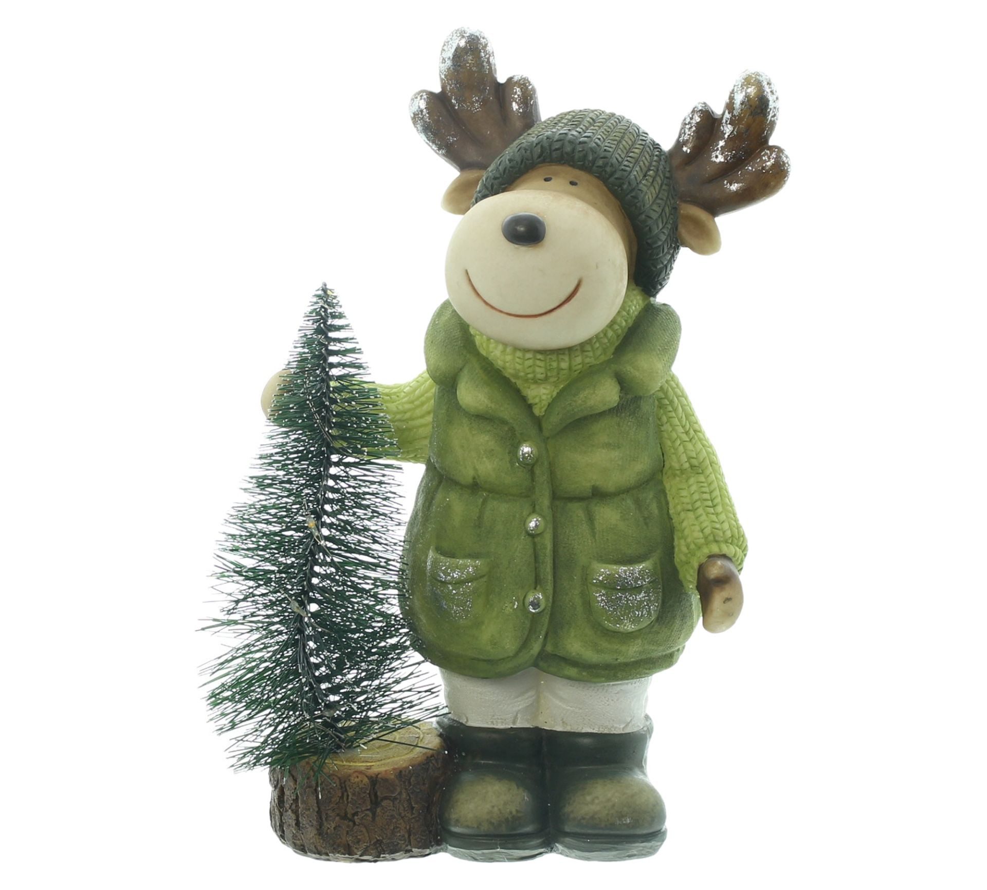 Home-trends24.de LED Dekofigur Elch Tannenbaum Deko LED Figur Höhe 25 cm We günstig online kaufen