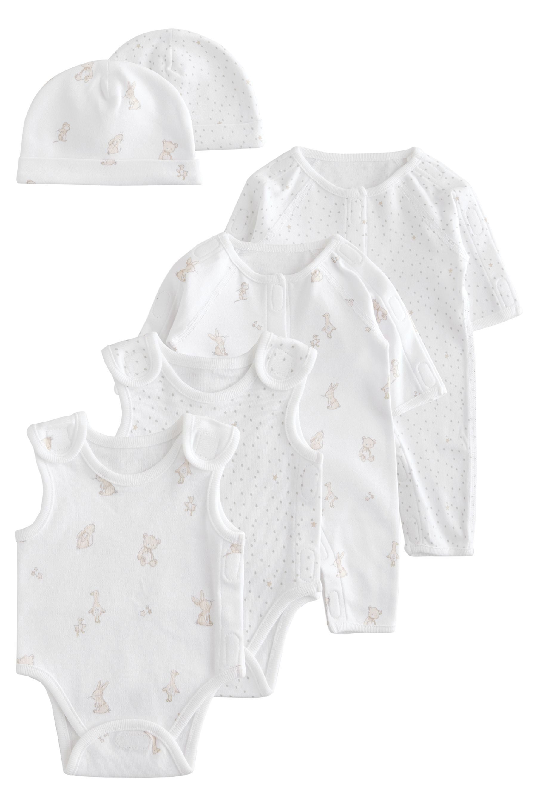 Next Schlafanzug Baby-Schlafanzüge für Frühchen, 6er-Pack (6 tlg)