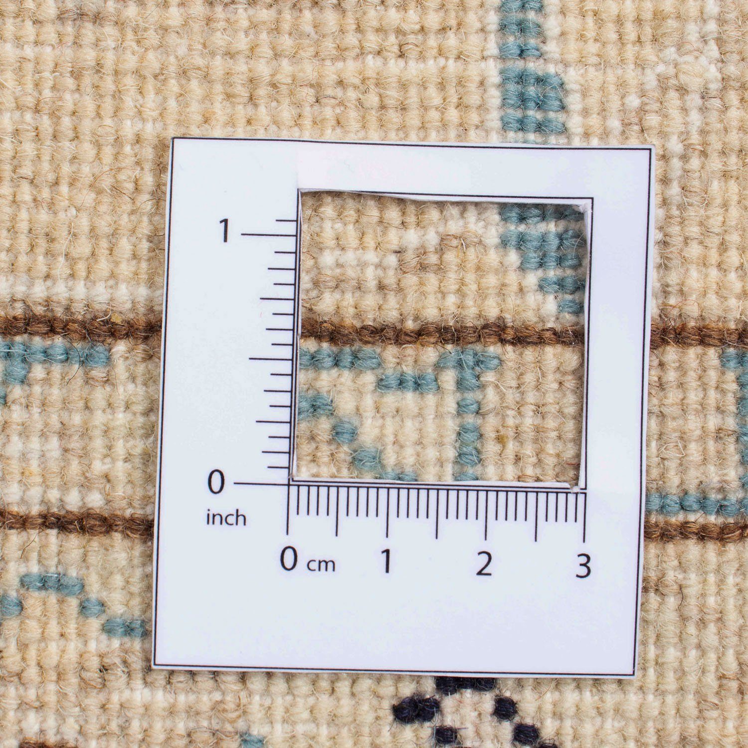 Wollteppich morgenland, 199 mit Höhe: x rechteckig, Moud Unikat 148 mm, Medaillon cm, 10 Beige Zertifikat