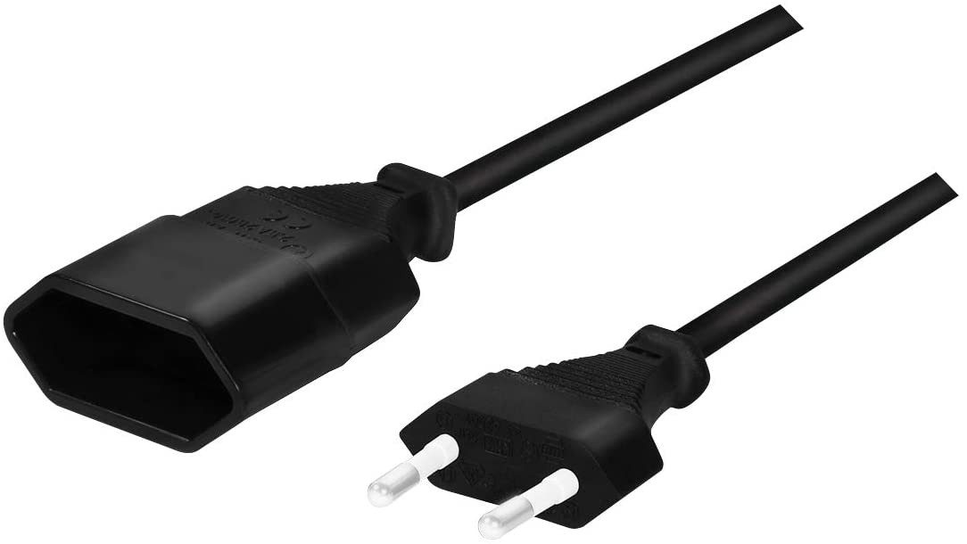 LogiLink LogiLink CP123 Verlängerungskabel Eurostecker 2,0 m schwarz Stromkabel