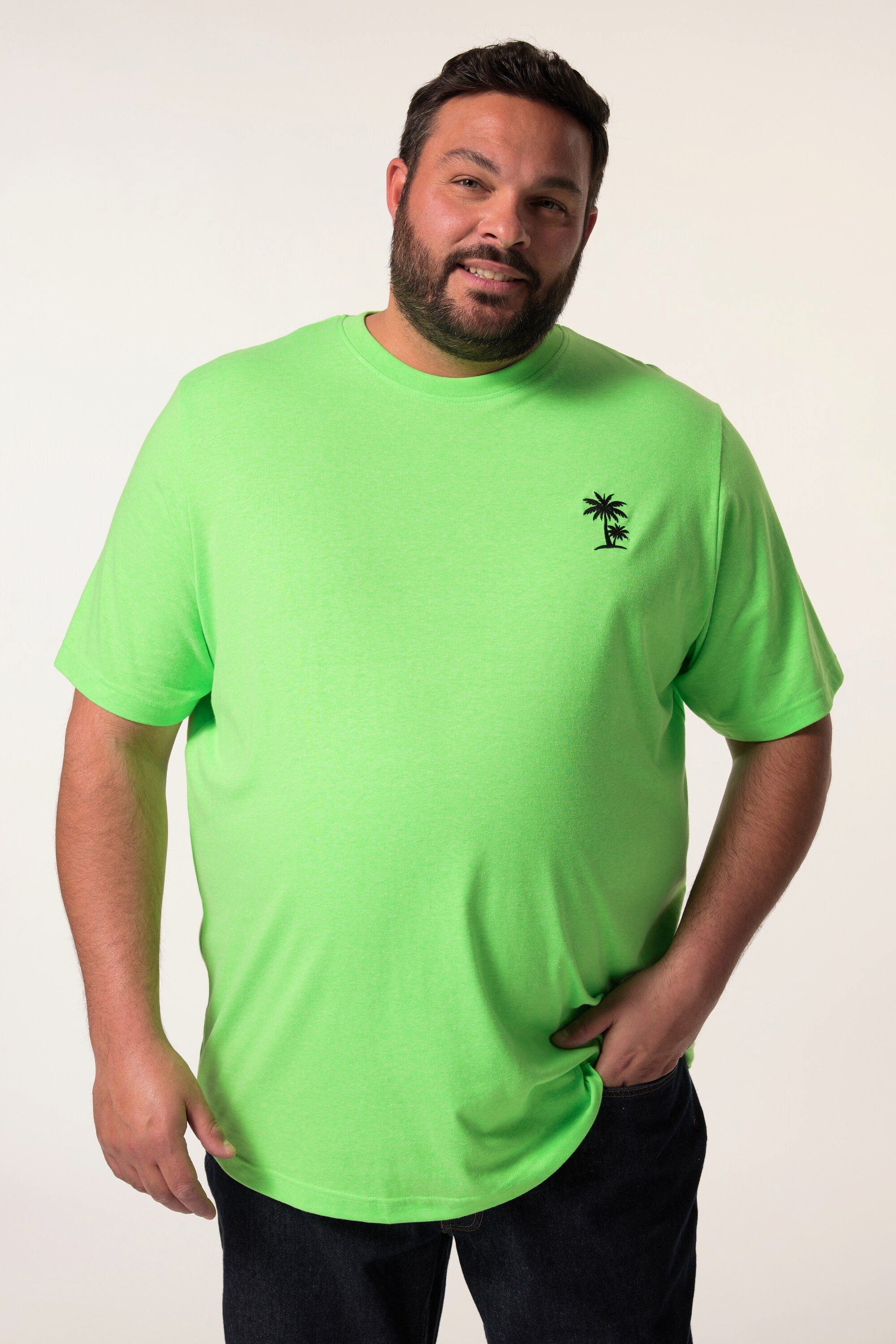 Men Plus T-Shirt T-Shirt Halbarm Neon-Stick günstig online kaufen