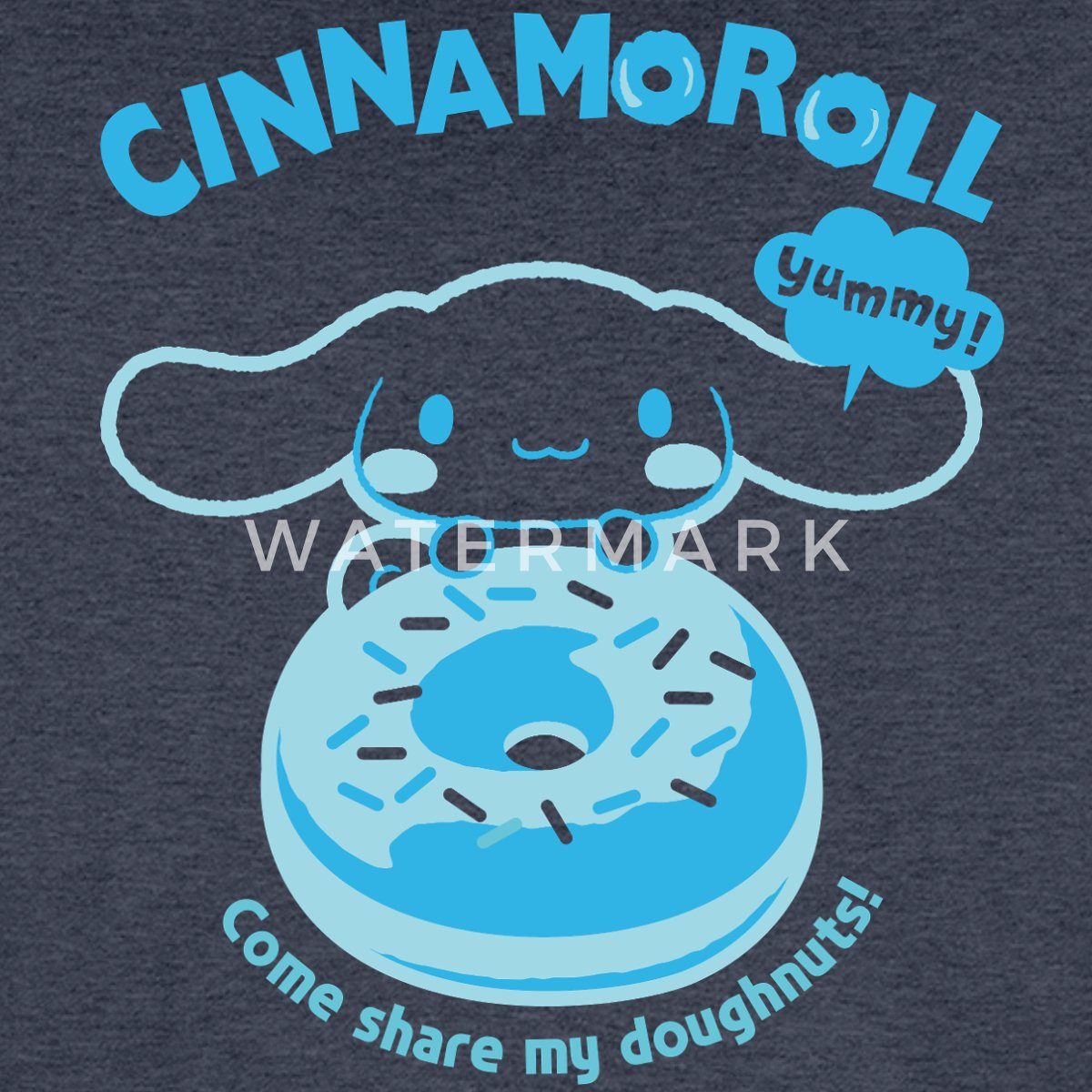 Spreadshirt T-Shirt Cinnamoroll Mit Donut Yummy Doughnuts Männer Premium T-Shirt (1-tlg)