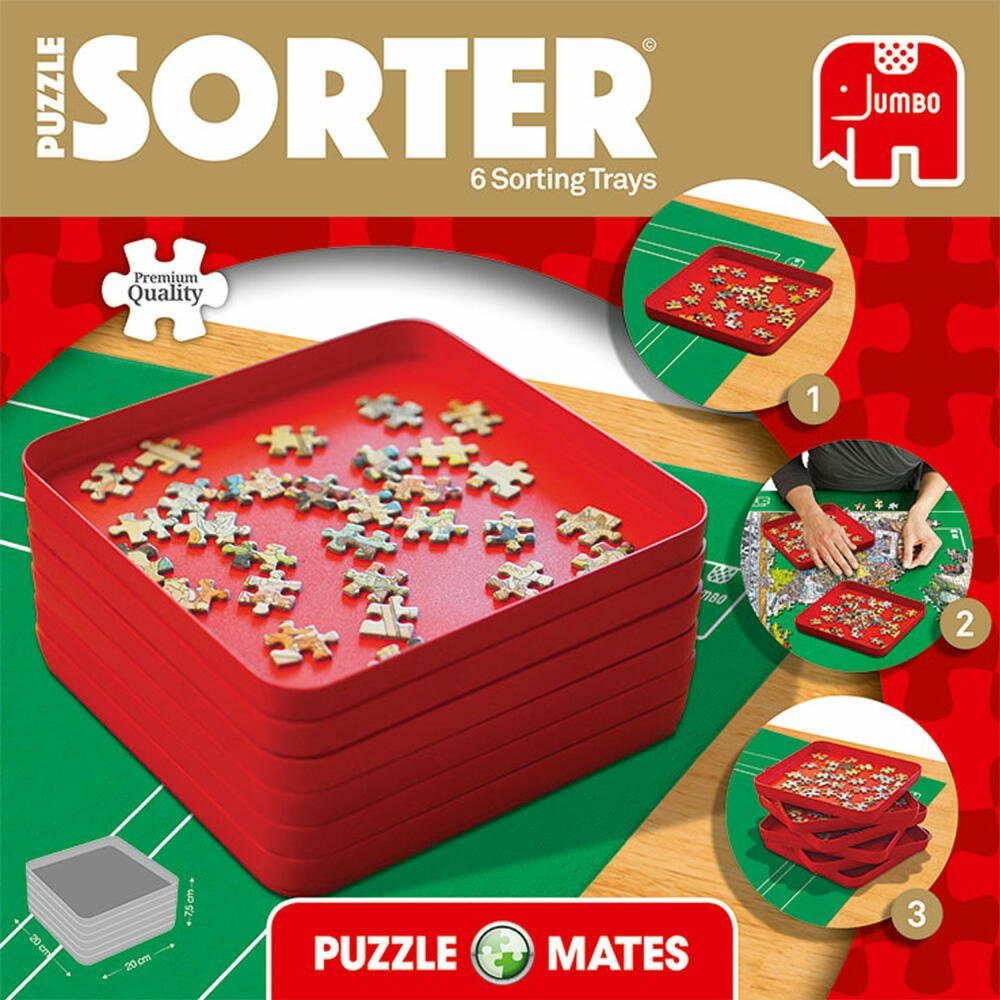 - Jumbo Mates Puzzle Sortierfächer Puzzle-Sortierschale Spiele