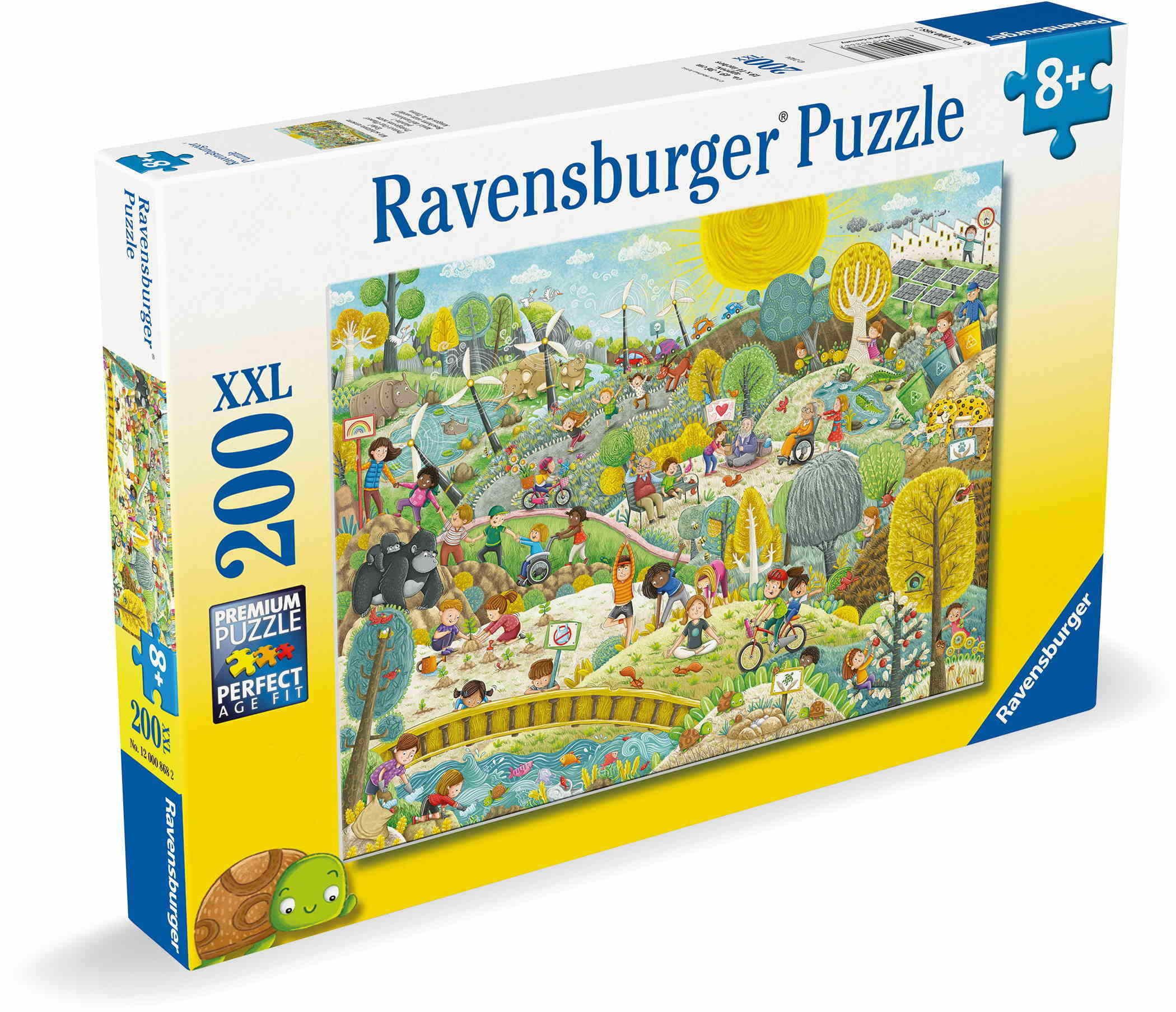 Ravensburger Puzzle 200 Teile Kinder Puzzle XXL Wir schützen unsere Erde! 12000868, 200 Puzzleteile