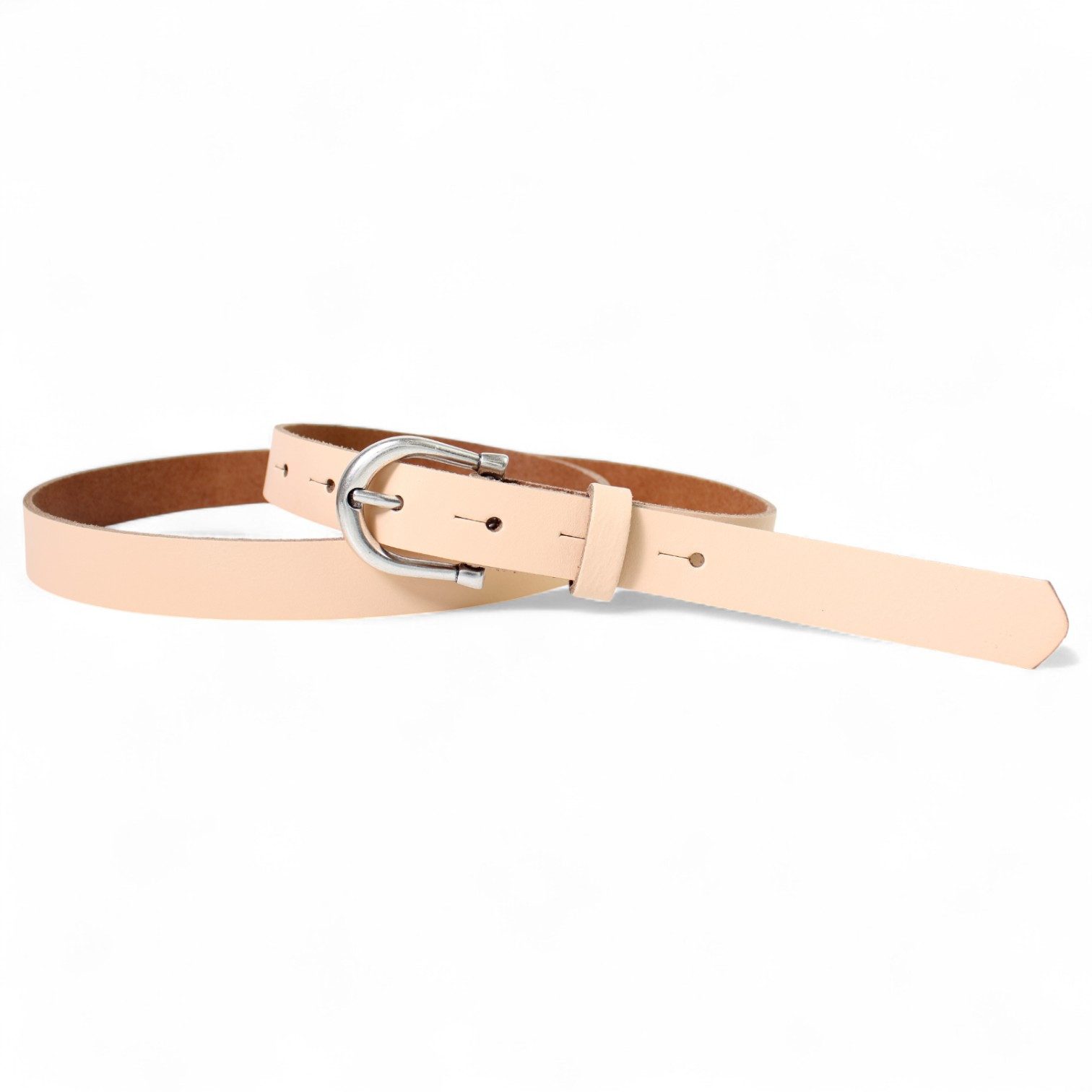 FRONHOFER Набедренные ремни 17874 (1-St) schmaler Damen Ledergürtel 2,2 cm versilberte Hufeisen Ремниschnalle