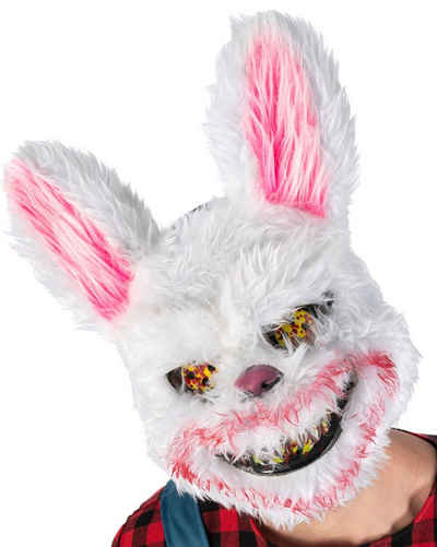CHAKS Verkleidungsmaske Halloween Maske 'Blutrünstiges Kaninchen', Horror