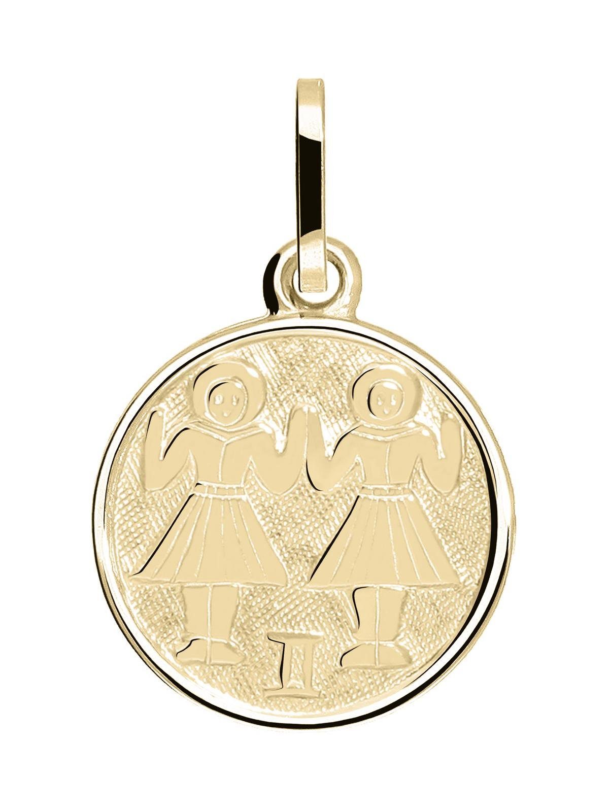 My Gold Sternzeichenanhänger Damen & Kinder Sternzeichen Anhänger Gold 333 ZWILLING - Zodiac (Set, 1-tlg., inkl. Schmuckbox), Geschenke