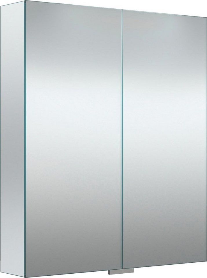 welltime Spiegelschrank G-Line doppelseitig verspiegelt und mit  verspiegelten Seitenwänden, Softclose