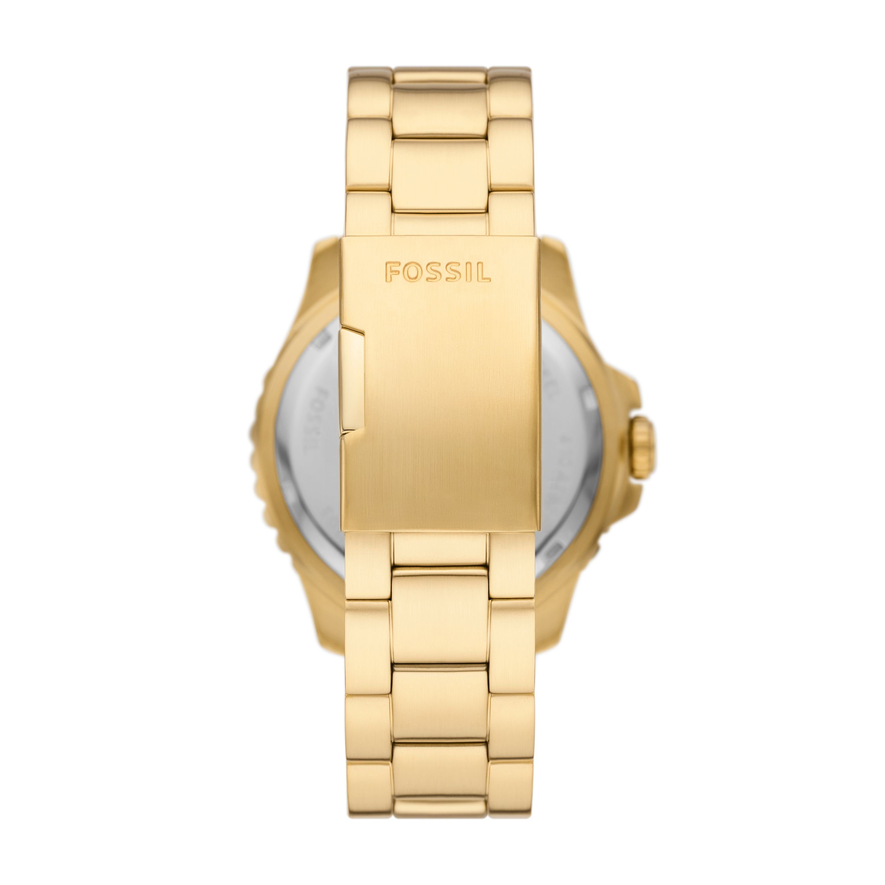 Fossil Quarzuhr The Golden Basic Edelstahl