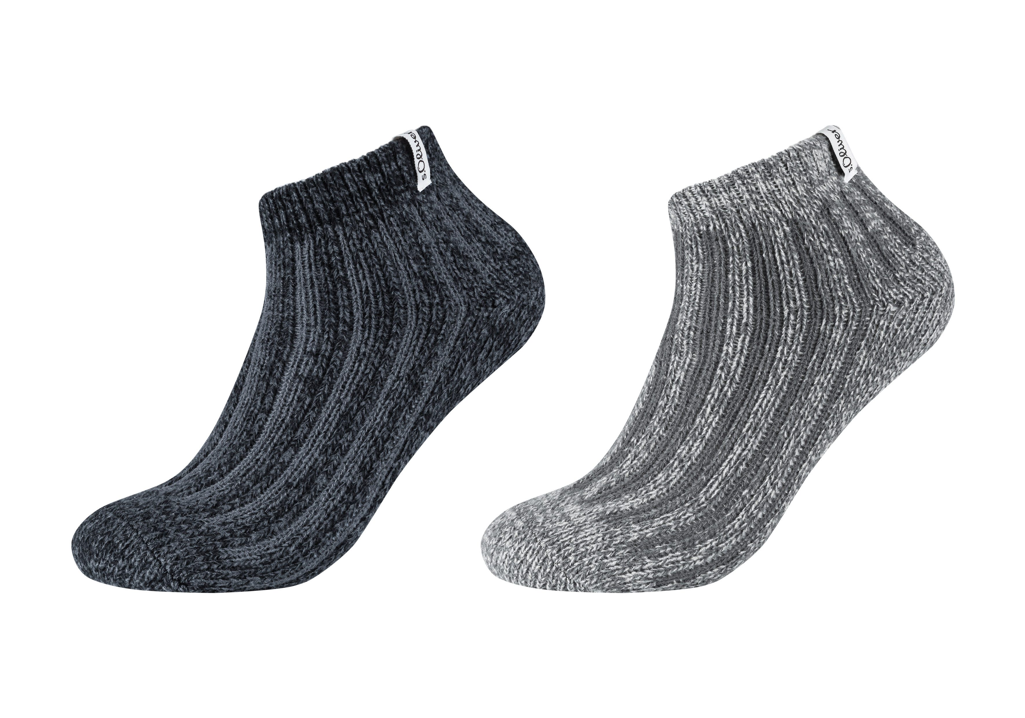 s.Oliver Sneakersocken warm & cozy (4-Paar) mit elastischem Bund