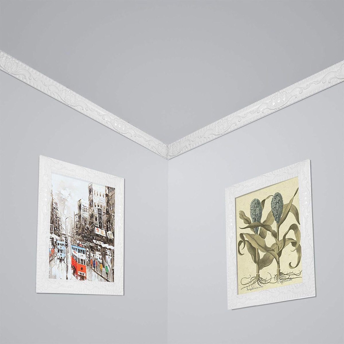 & Abziehen, – ft. Silber 16,4 aufkleben 1,4 Wanddekorationen, Sockelleiste für Einfassung götäzer flexible Selbstklebende Spiegelrahmen. Decken x in: