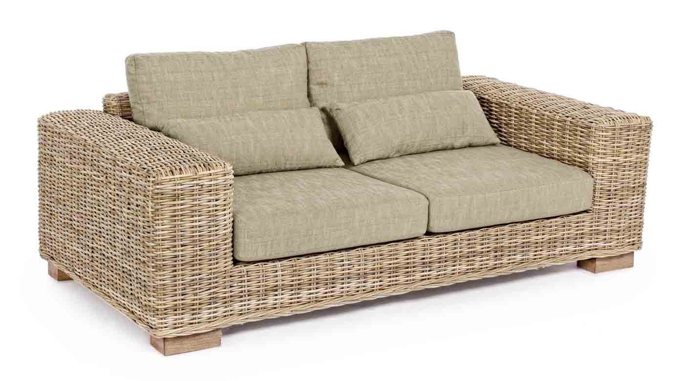Gartensofa Rattansofa Leandro, 2,5 Sitzer