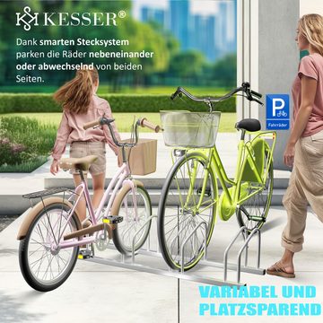 KESSER Fahrradständer, inkl. Parkschild Mehrfachständer mit 37cm Radabstand