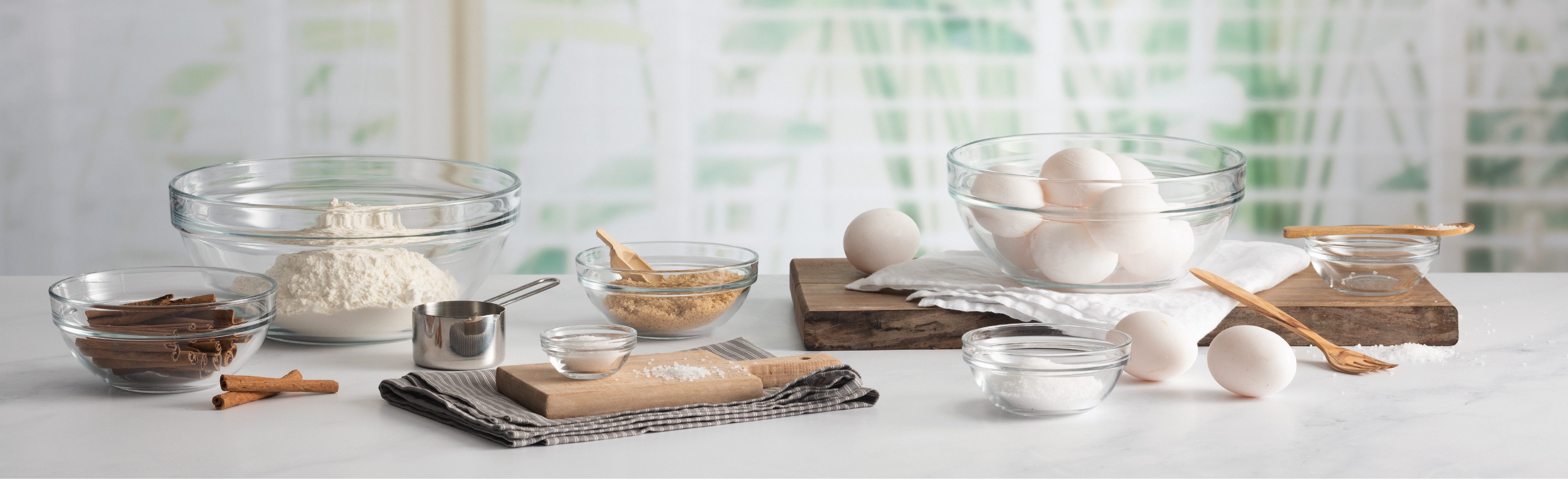 van Well Schale Chefs, 6 Stück, Glas, (Set, 6-tlg), stapelbar, spülmaschinen- und mikrowellengeeignet