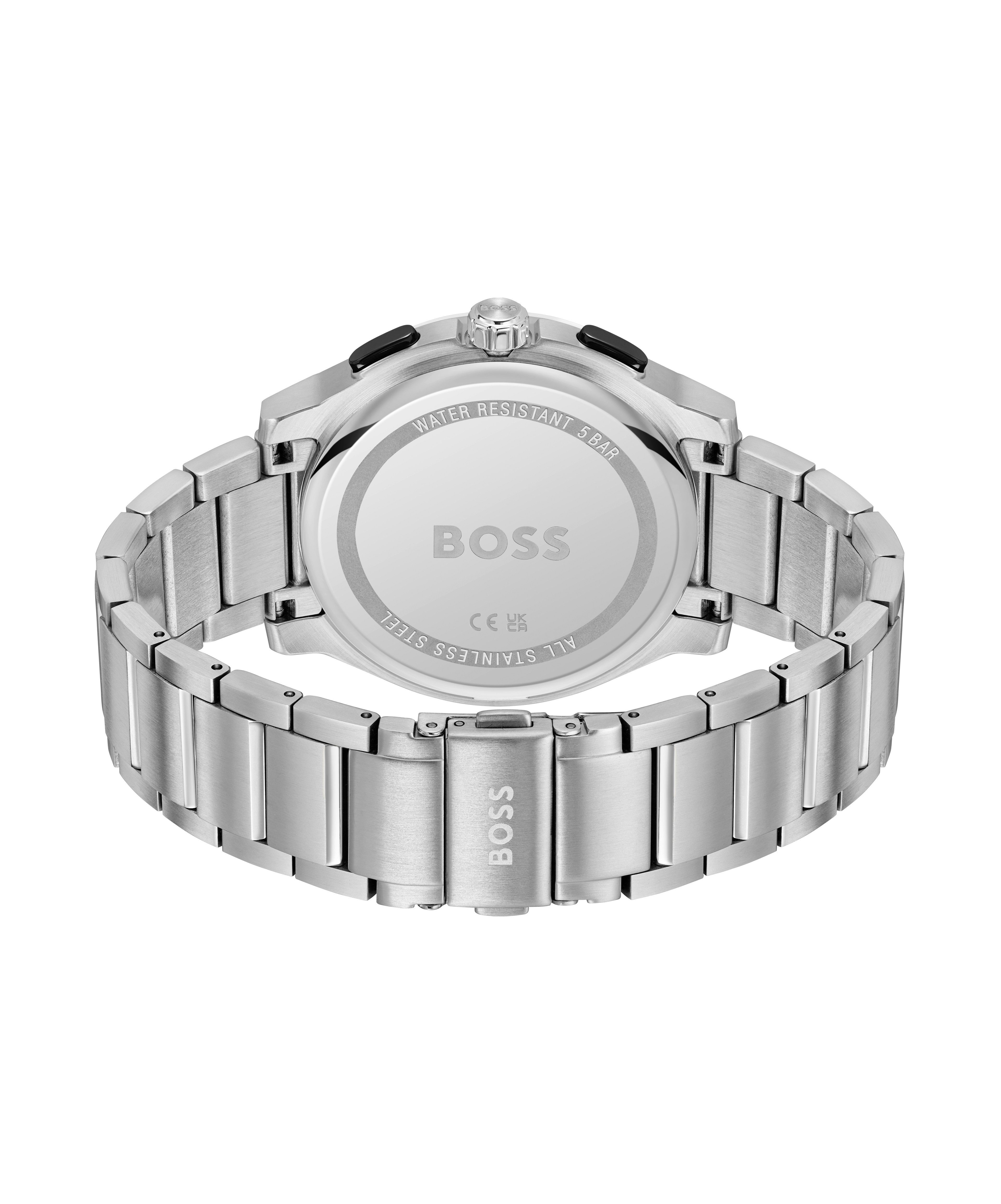 BOSS Chronograph PEAK 2.0 1514191, Quarzuhr, Armbanduhr, Herrenuhr, Edelstahlarmband, analog, Tag