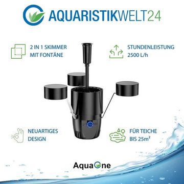 Aquaone Teichfilter AquaOne Teich Filteranlage Set Nr.22 CPF 10000 Druckfilter 20W Eco Teichpumpe Teichgröße bis 12000l Teichschlauch Bachlauf UV Lampe
