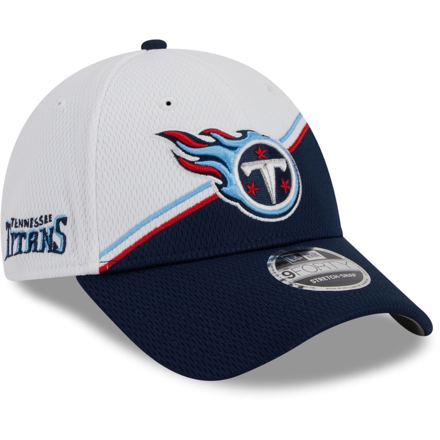 Tennessee SIDELINE Era New 2023 Flex Stretch 9Forty Cap Titans