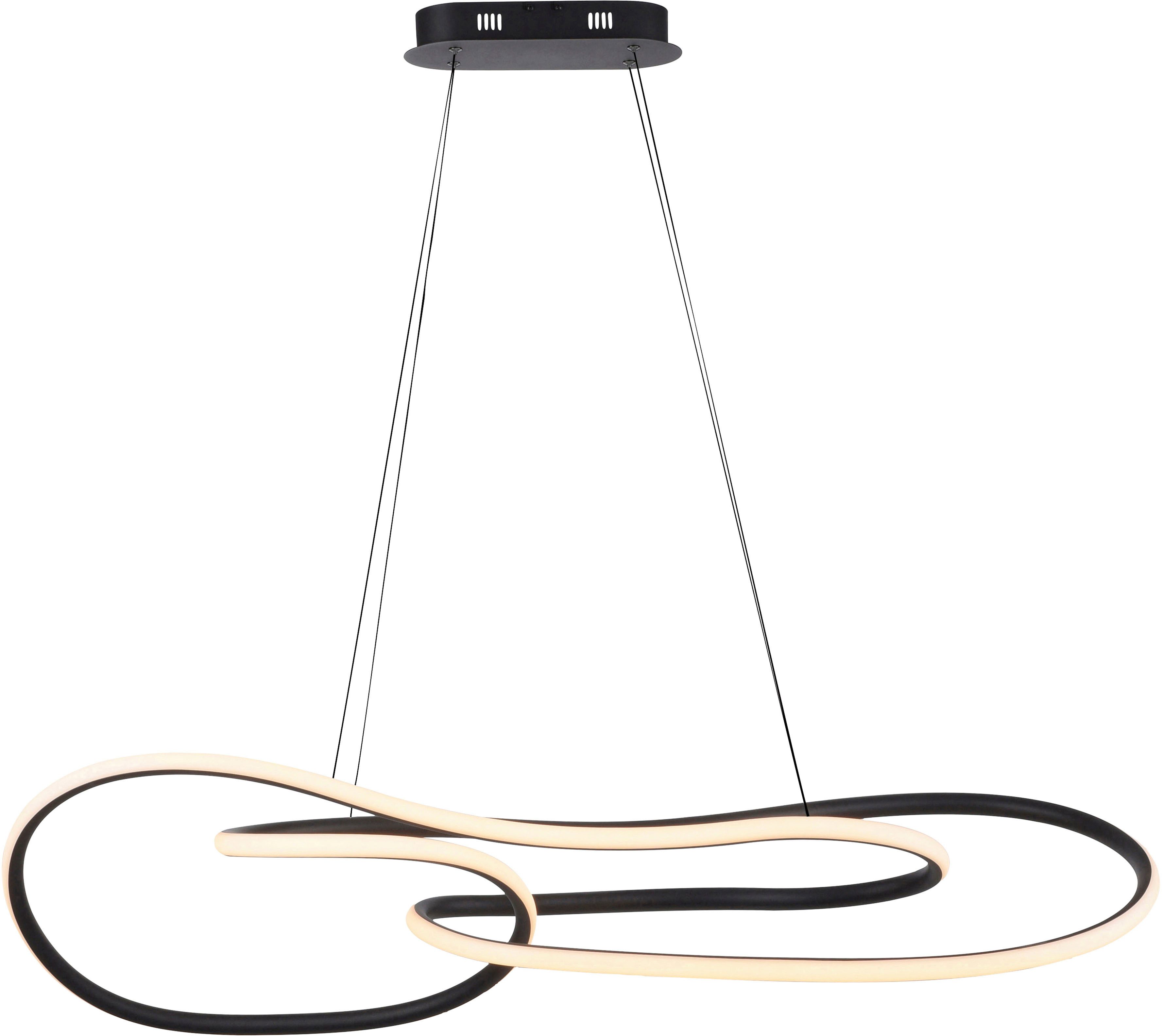 Paul Neuhaus LED Pendelleuchte TWIST, Memoryfunktion, LED fest integriert, Warmweiß, Stufenlos dimmbar über Lichtschalter, Memoryfunktion, Höhenverstellbar