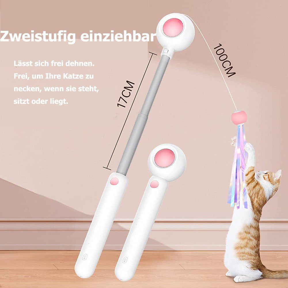 zggzerg Tier-Intelligenzspielzeug Elektrisch Katzenangel, Versenkbare Inter günstig online kaufen