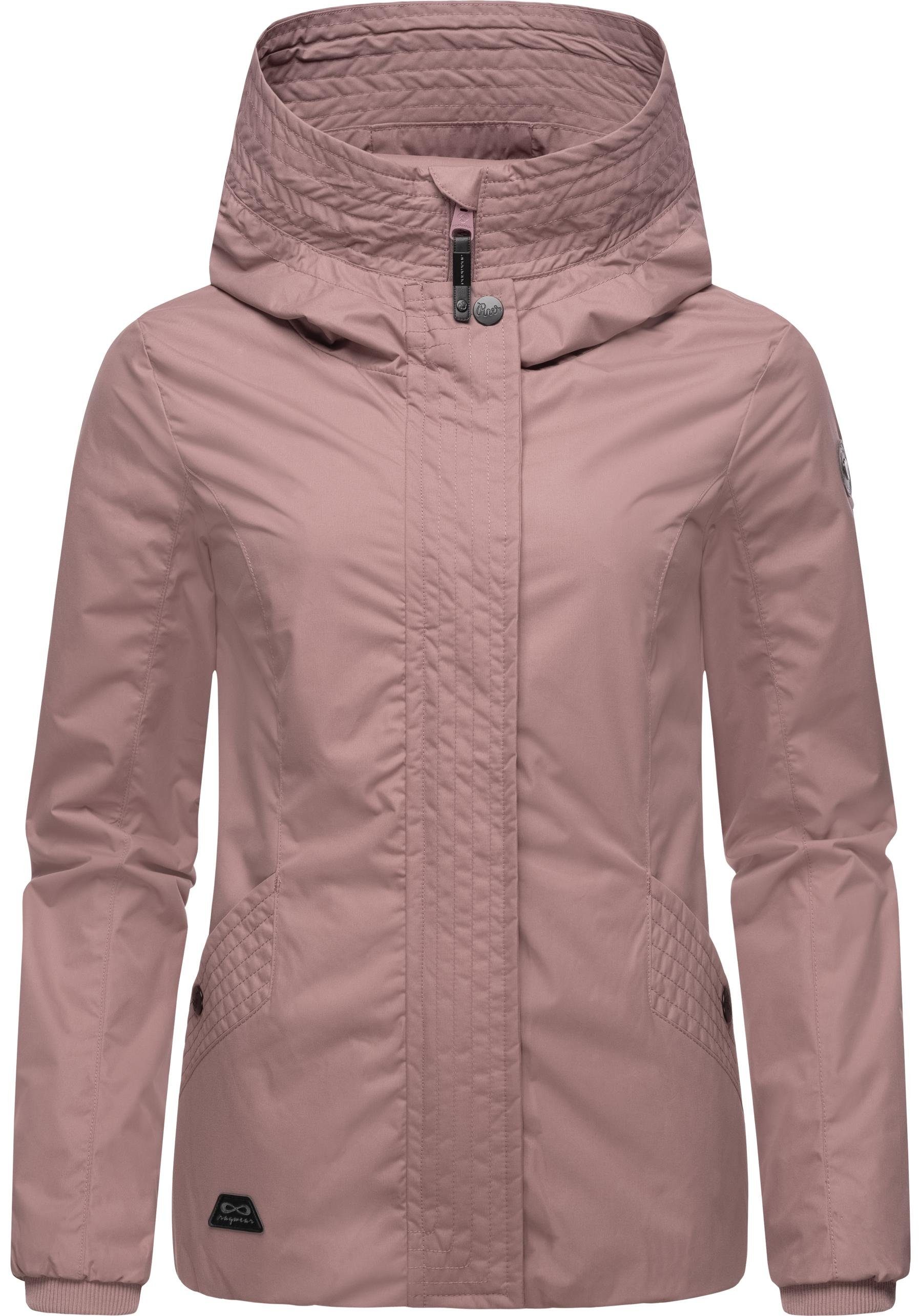 Ragwear Outdoorjacke Vannesa Modische Damen Übergangsjacke mit Kapuze