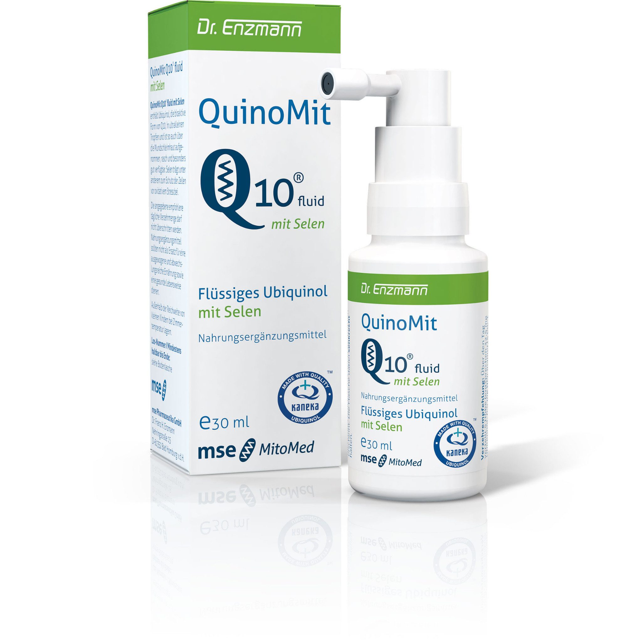 MSE Pharmazeutika GmbH QuinoMit Q10® fluid mit Selen Flüssigkeit (Hubventil/Tropfen)