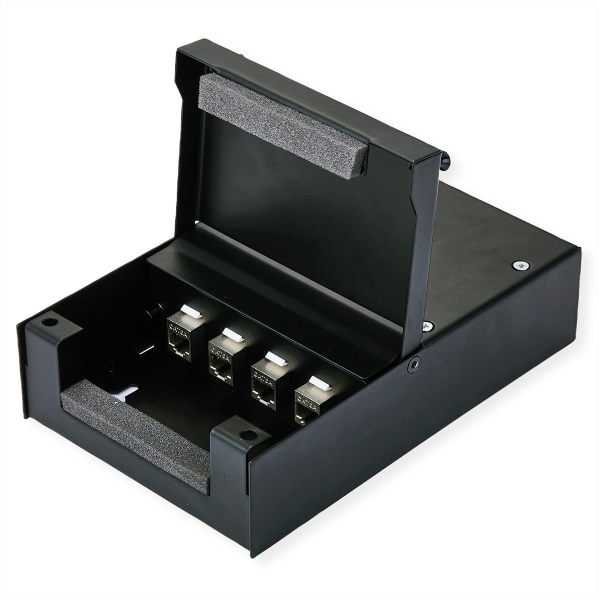 VALUE Wandgehäuse für 4x Keystones Netzwerk-Panel