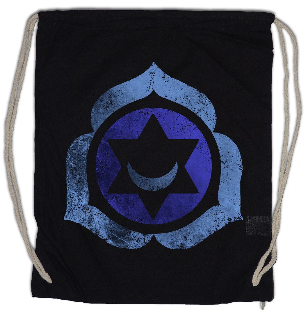 Urban Backwoods Turnbeutel Chakra Thymus Turnbeutel Herz Buddha Herzchakra Etheric Heart Zwölf (1-tlg), Blätter Mystik Om Mystic