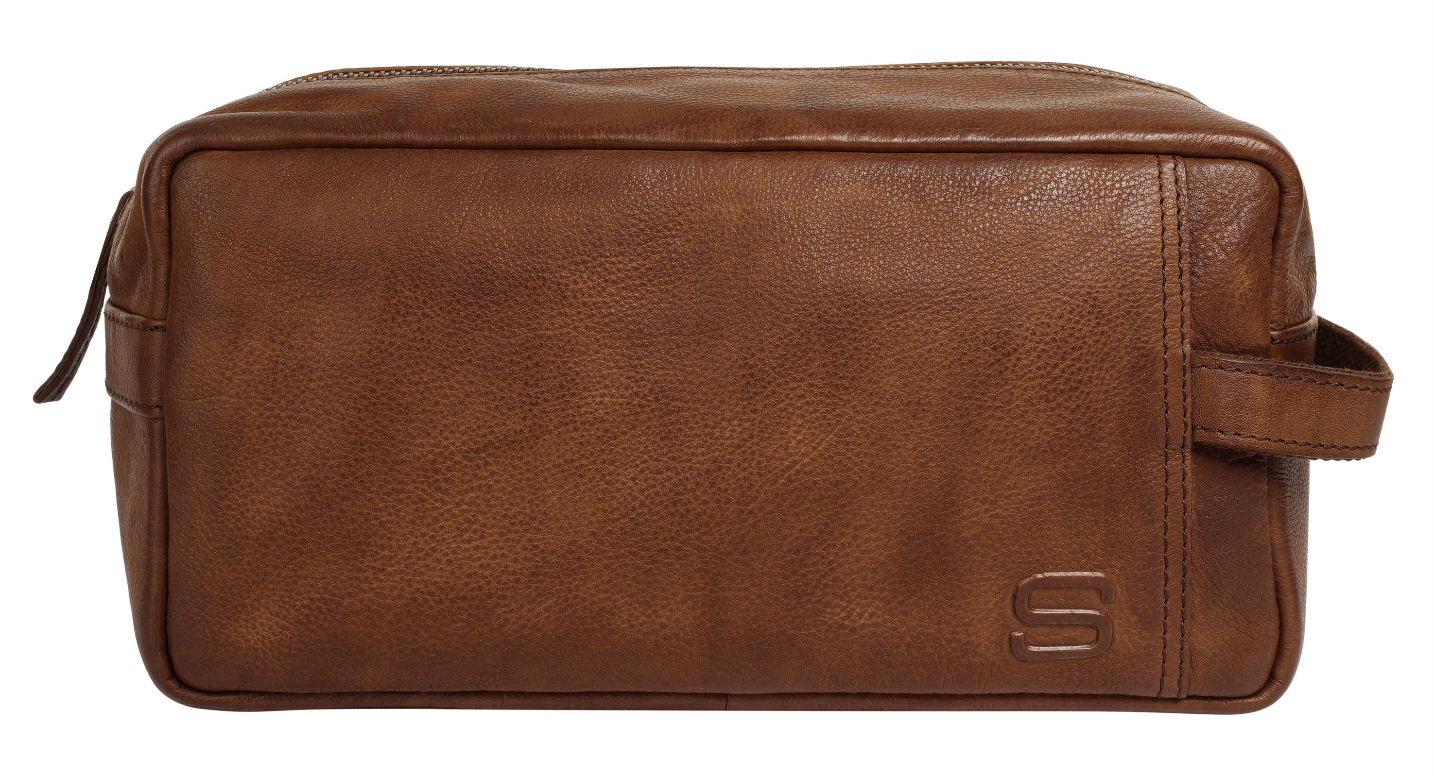 Spikes & Sparrow Kulturbeutel TOILETRY BAG, echt Leder