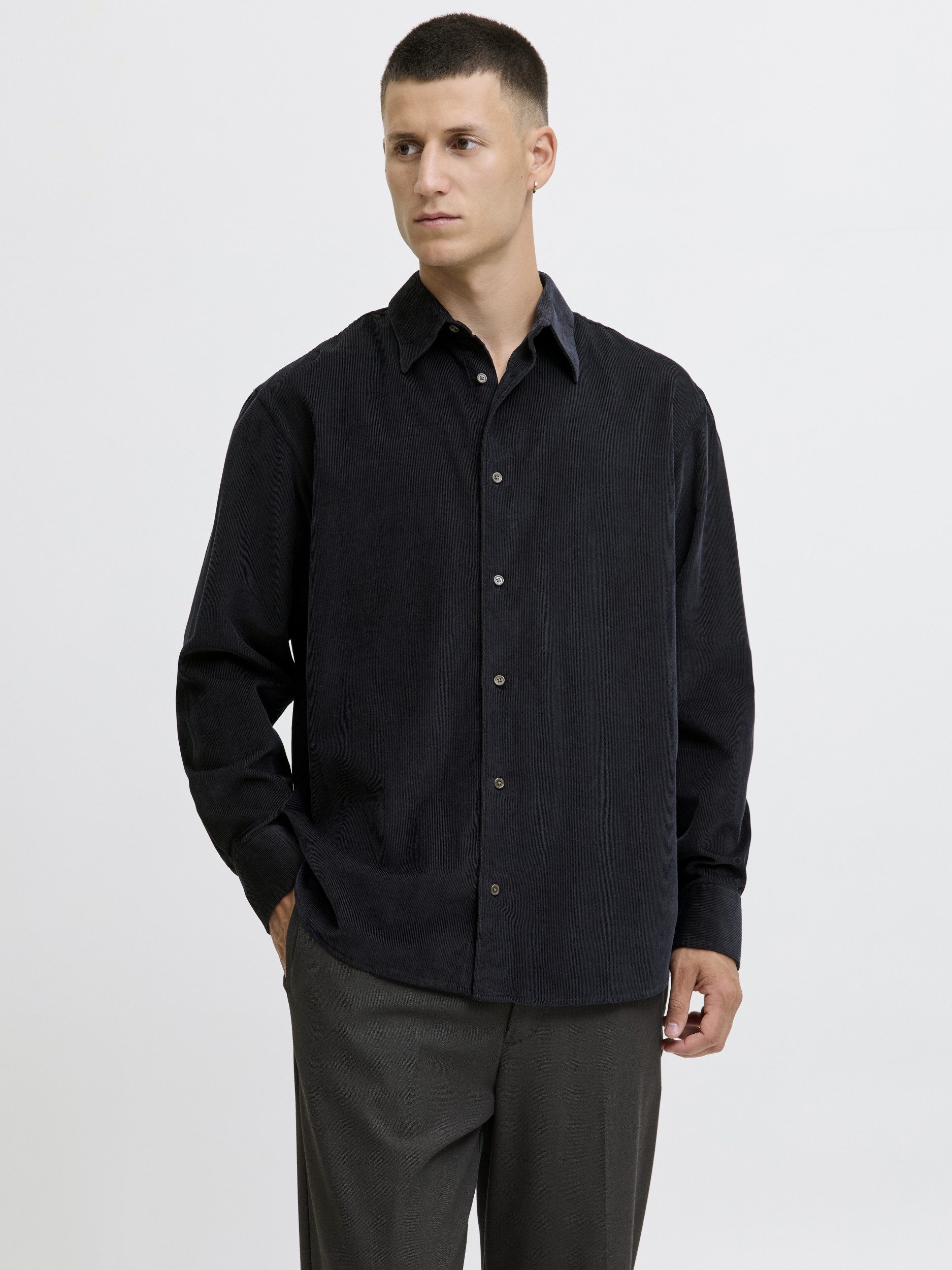 Jack & Jones Langarmhemd JPRCCASCOT CORDUROY L/S SHIRT