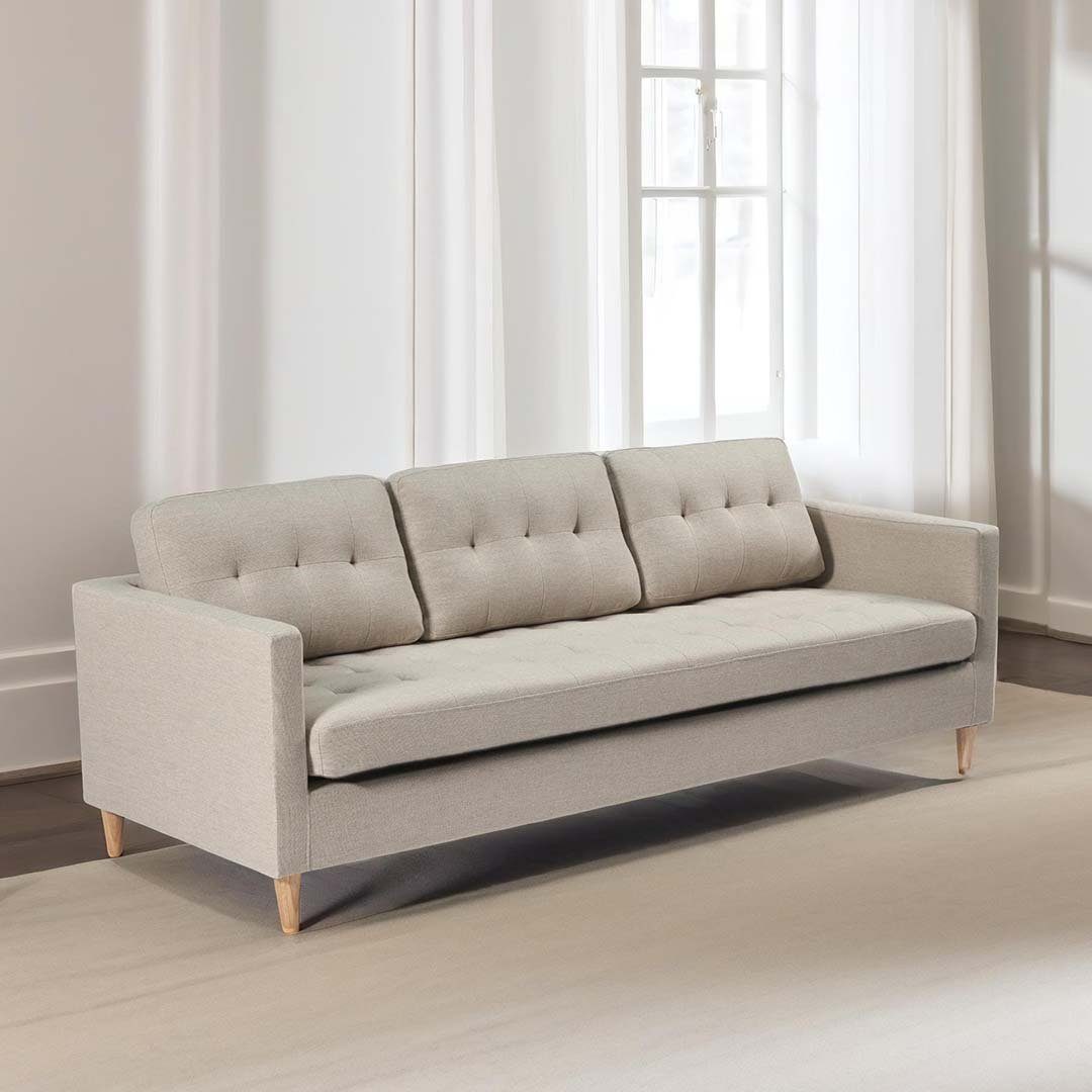 Stoff sandfarben. 3 Marino Personen Sofa Sofa ebuy24