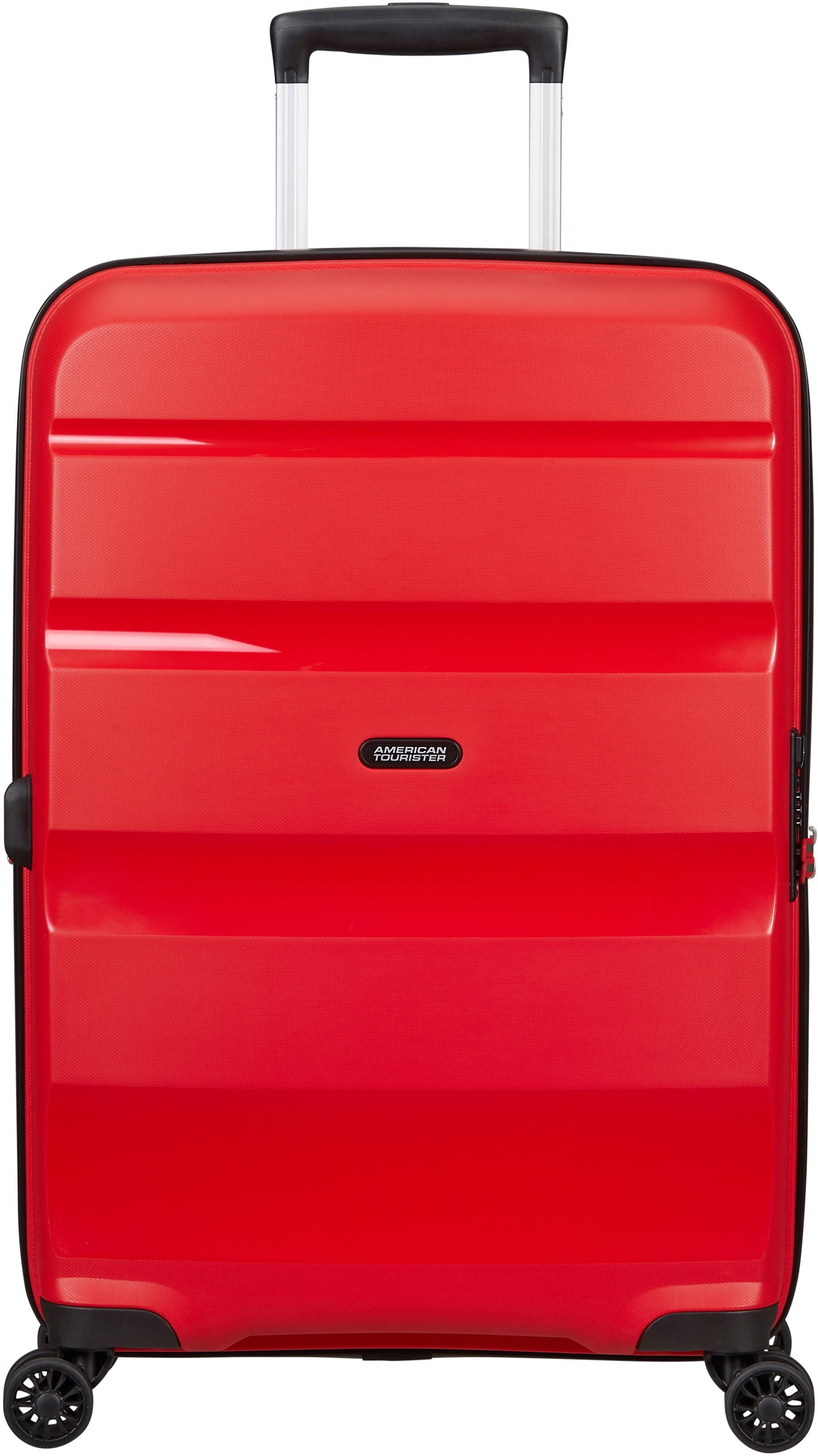 66 American Volumenerweiterung Hartschalen-Trolley Bon Red 4 DLX, mit Magma Rollen, cm, Tourister® Air