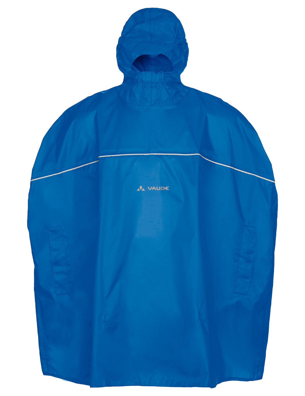VAUDE Regenponcho mit reflektierenden Elementen, aus Polyamid, wasserdicht