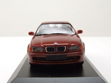 Maxichamps Modellauto BMW 3er E46 Coupe 1999 rot metallic Modellauto 1:43 Maxichamps, Maßstab 1:43