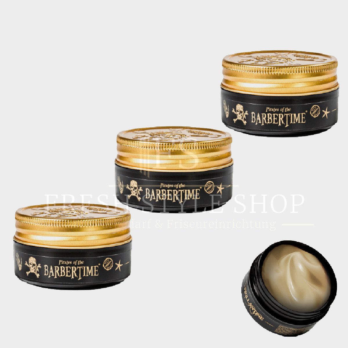 BARBERTIME Styling-Creme 3x Brillantine Для укладки волос-Creme 100ml, 3-tlg.