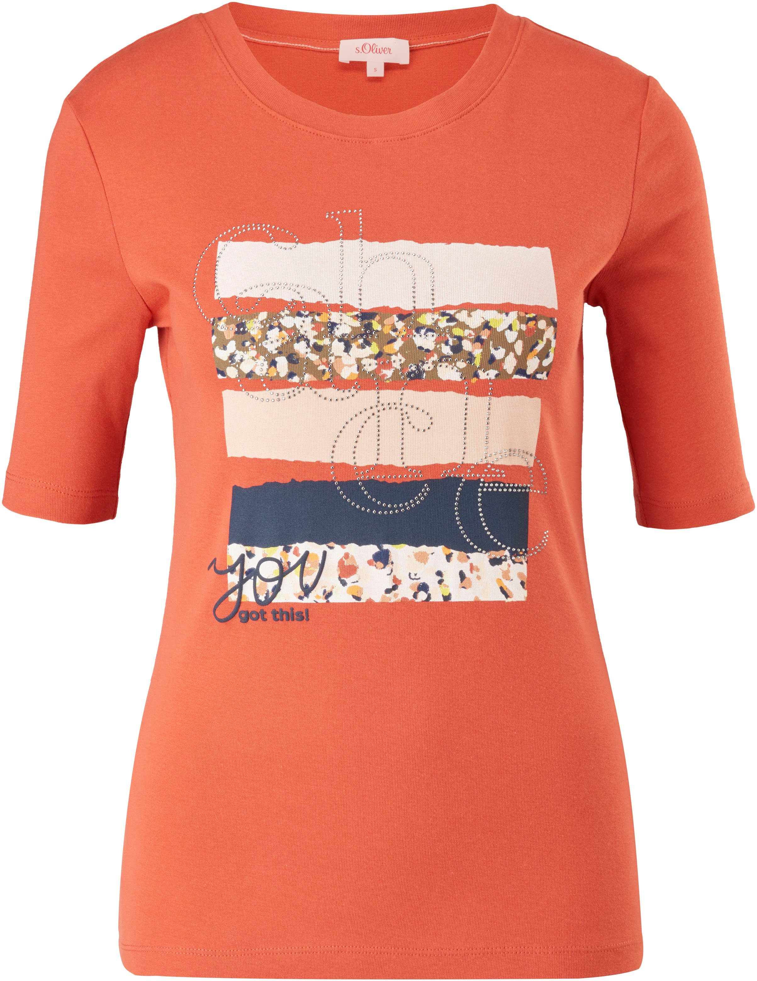 3/4-Arm-Shirt s.Oliver papaya