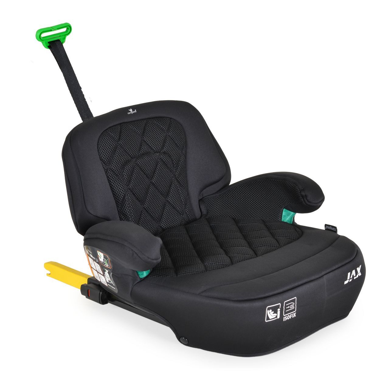 Cangaroo Kindersitzerhöhung Sitzerhöhung Jax i-Size, ab: 4, bis: 12, 125-150cm Gruppe 3 Isofix Top Tether