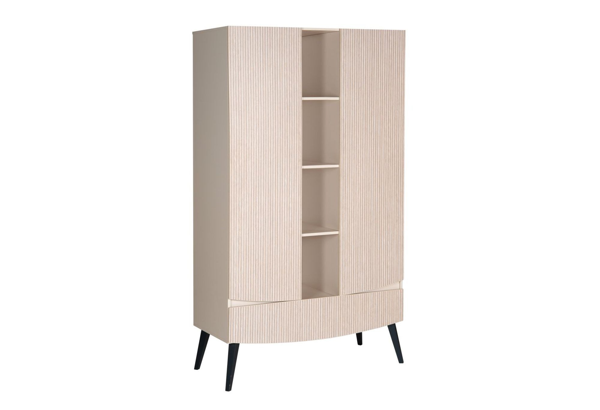 Schardt Babyzimmer-Komplettset 3-tlg Kinderzimmer Smile mit Schrank 2 Türen und Mittelregal