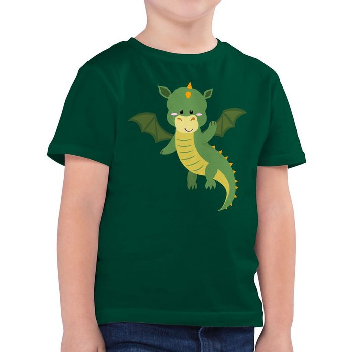 Shirtracer T-Shirt Drache - Tiermotiv Animal Print - Jungen Kinder T-Shirt t-shirt drache kinder - drachen tshirt - gifts for boys
