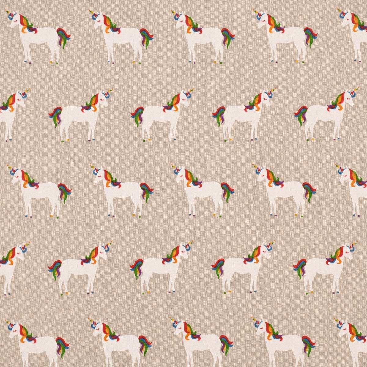 Vorhang SCHÖNER LEBEN. Vorhang Baumwolle, (1 vorgewaschen SCHÖNER made Einhörner handmade, Germany, St), 245cm, Colourful LEBEN., Unicorn in bunt Smokband natur blickdicht