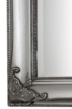 Casa Padrino Barockspiegel Barock Wandspiegel Silber 72 x H. 162 cm - Handgefertigter Barock Spiegel mit Holzrahmen und wunderschönen Verzierungen