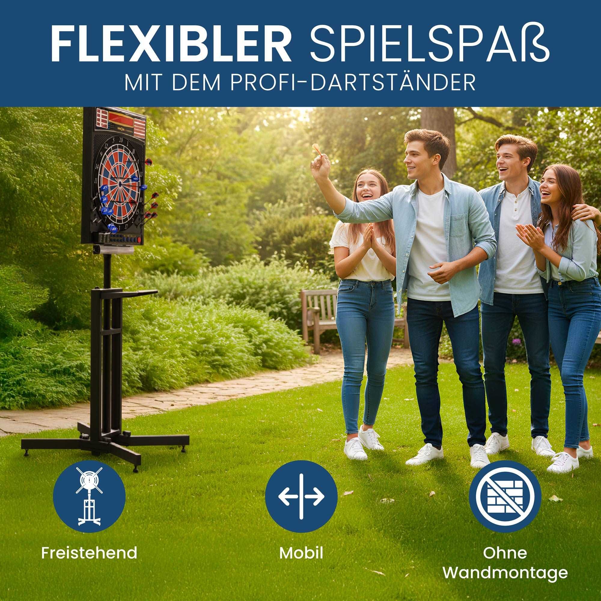 Dartona Dartscheibe Dartona Mobiler Dartständer Universal Gen 3 (ohne Scheibe)