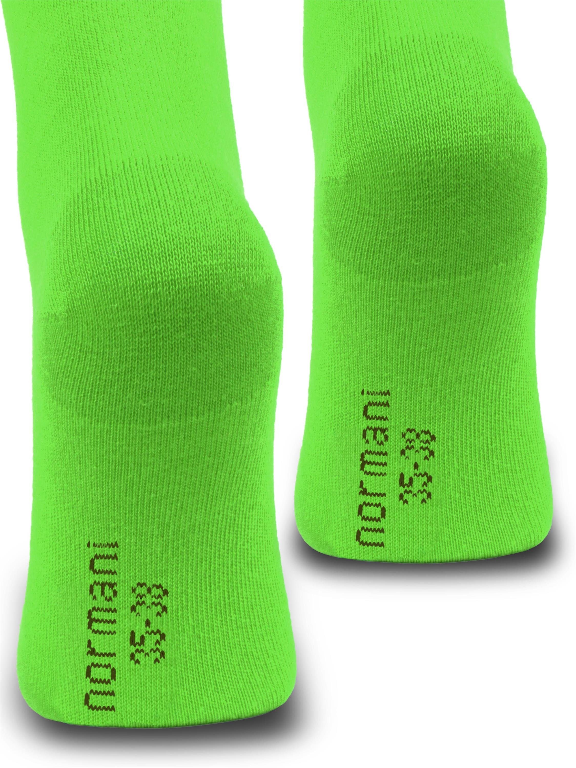 normani Kniestrümpfe 1 Paar Kniestrümpfe Bi-Color (1-Paar, 1 Paar) farbig abgesetzter Bund
